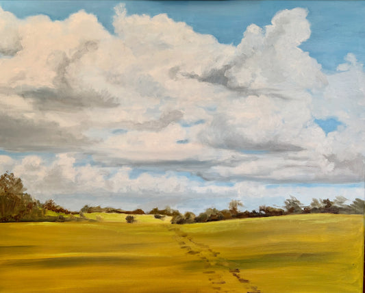 "Meadow and Sky" Oil Painting by Connie Estes Beale