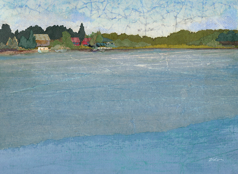 "On Hill Island", Collage by John Dixon