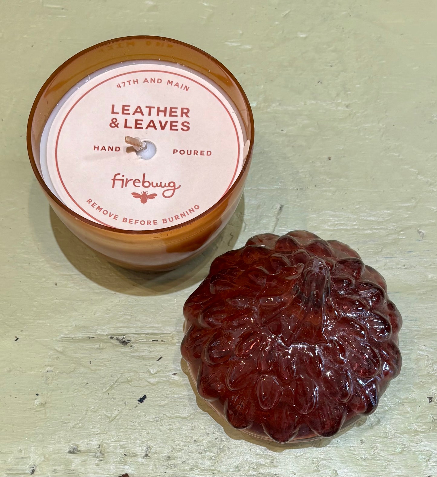 Amber Acorn Candle