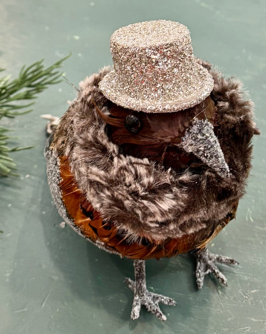 Chubby Sparrow with Hat/Ash Fur