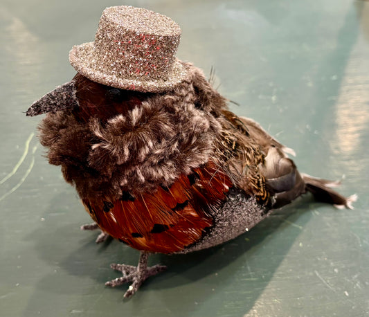 Chubby Sparrow with Hat/Ash Fur