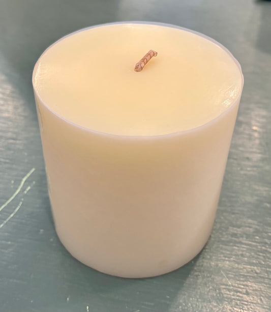 4" x 4" Pillar Candle/Ivory