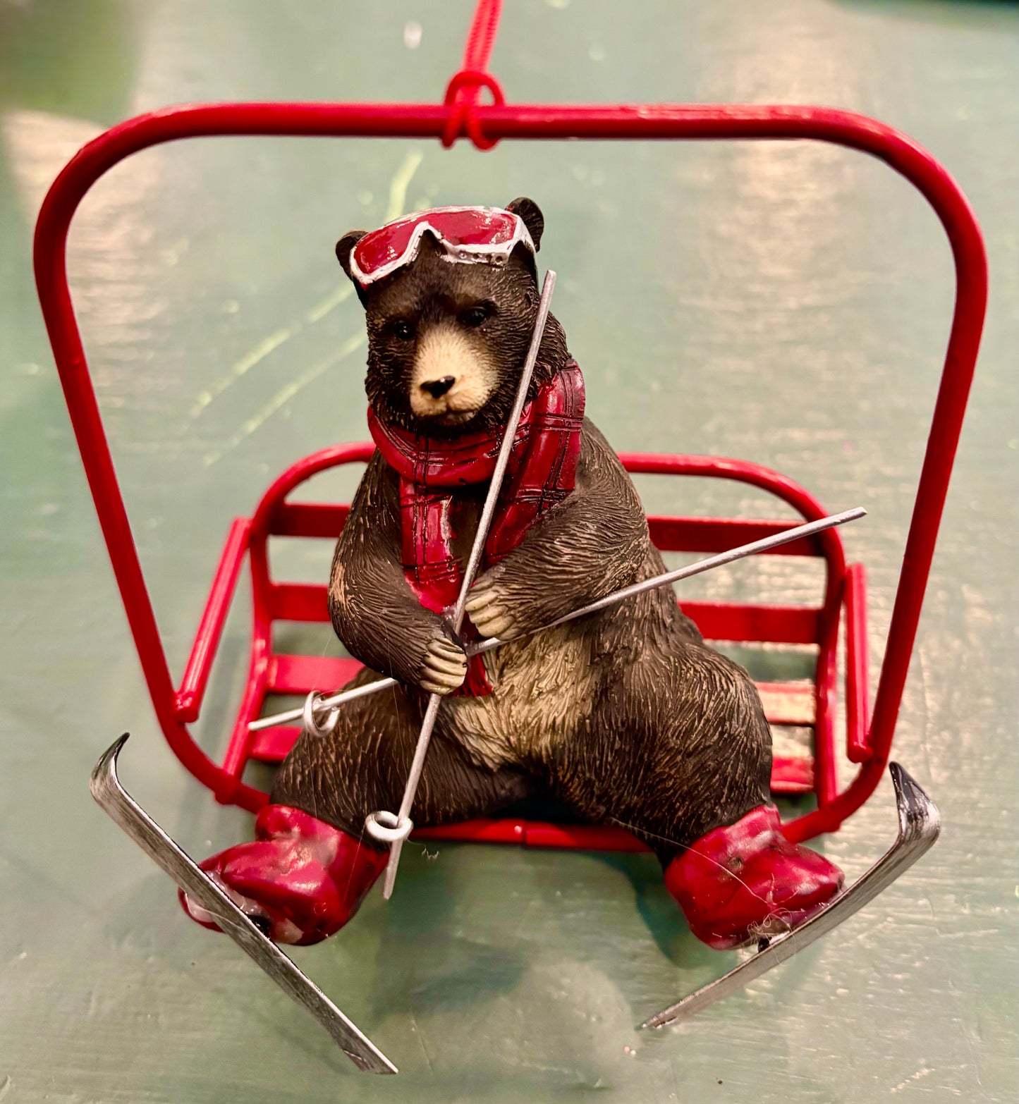 Black Bear Ski Lift Ornament