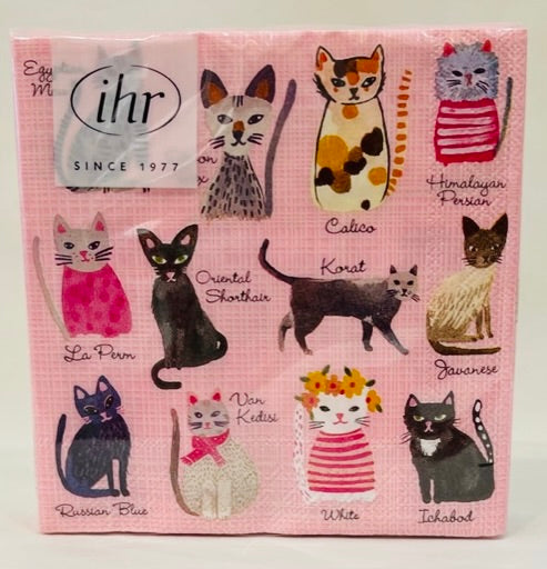 Cocktail Napkins, Cool Cats
