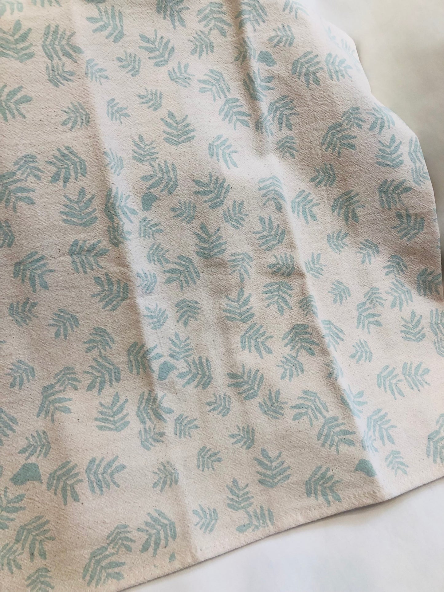 Aqua Frond Tea Towel