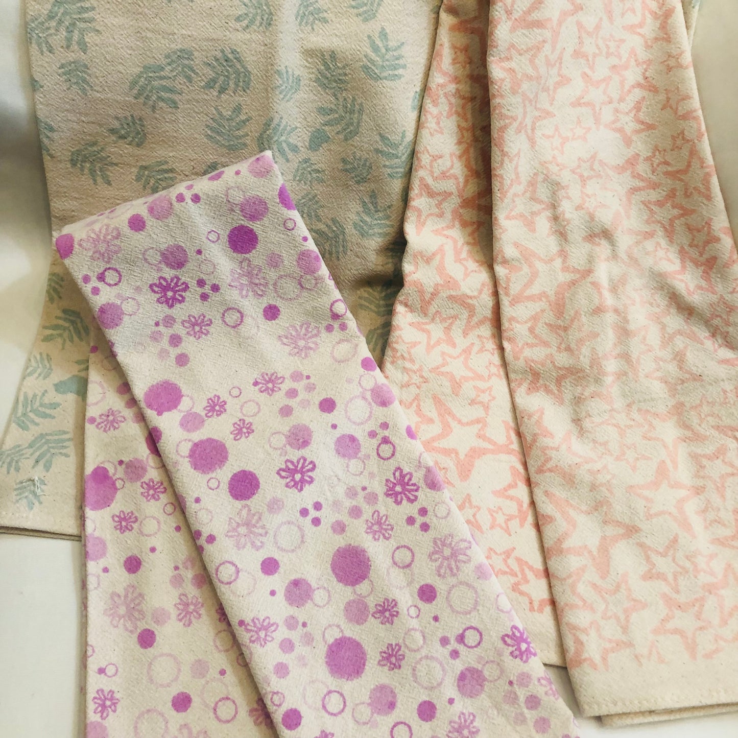 Aqua Frond Tea Towel