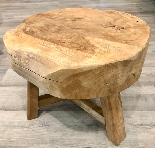 Stool/Stand, Organic Wood, 19" x 16"