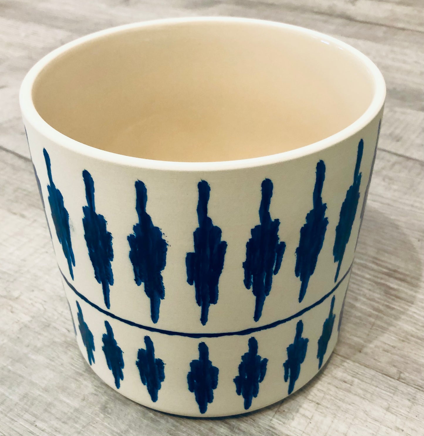Blue and White 'Tico" Pot, Large