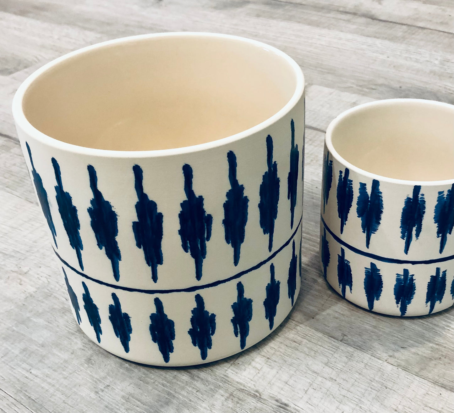 Blue and White 'Tico" Pot, Large