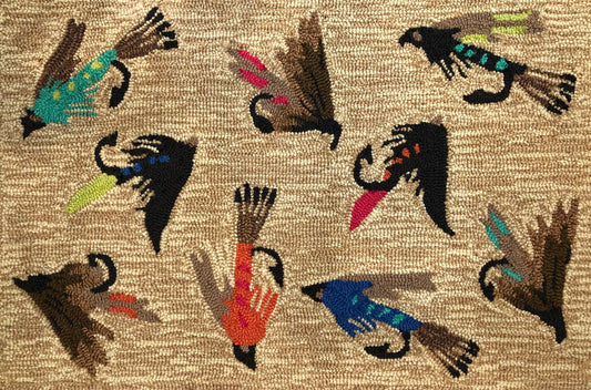 Bright Flies Indoor/Outdoor Mat/Large