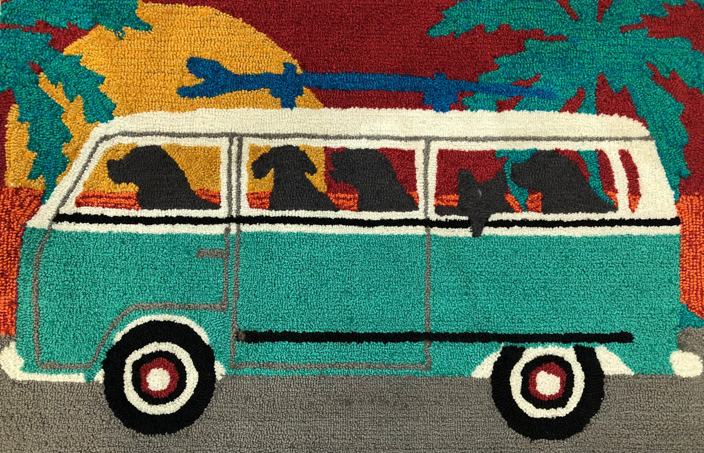 Camper Van with Labs Indoor/Outdoor Mat