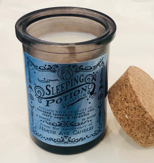Apothecary Candle, Sleeping Potion, Smoky Lavender