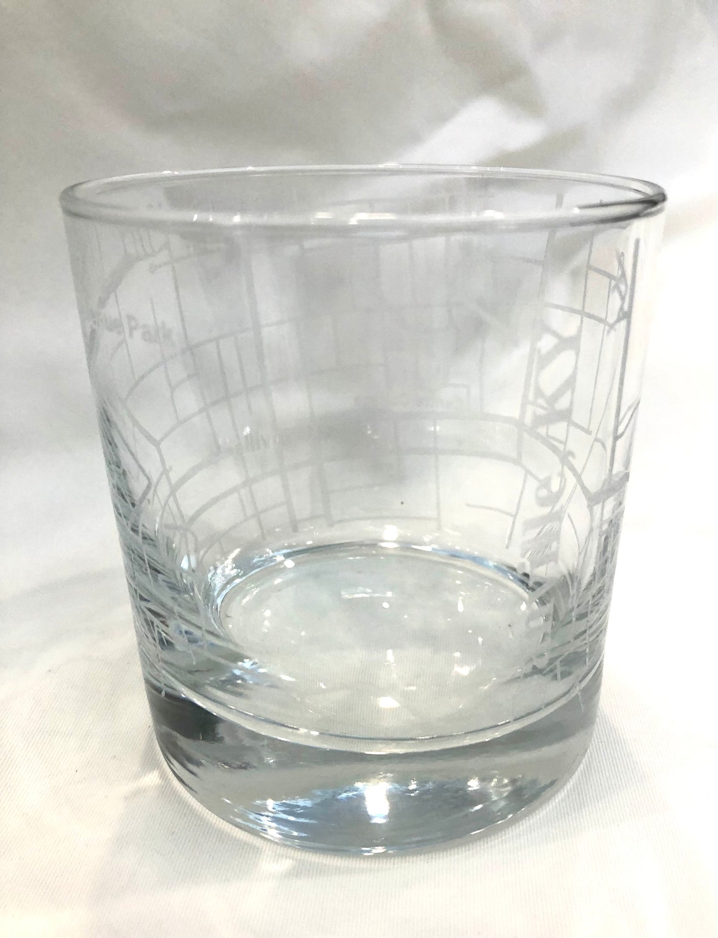 Danville, KY Etched Rocks Glass
