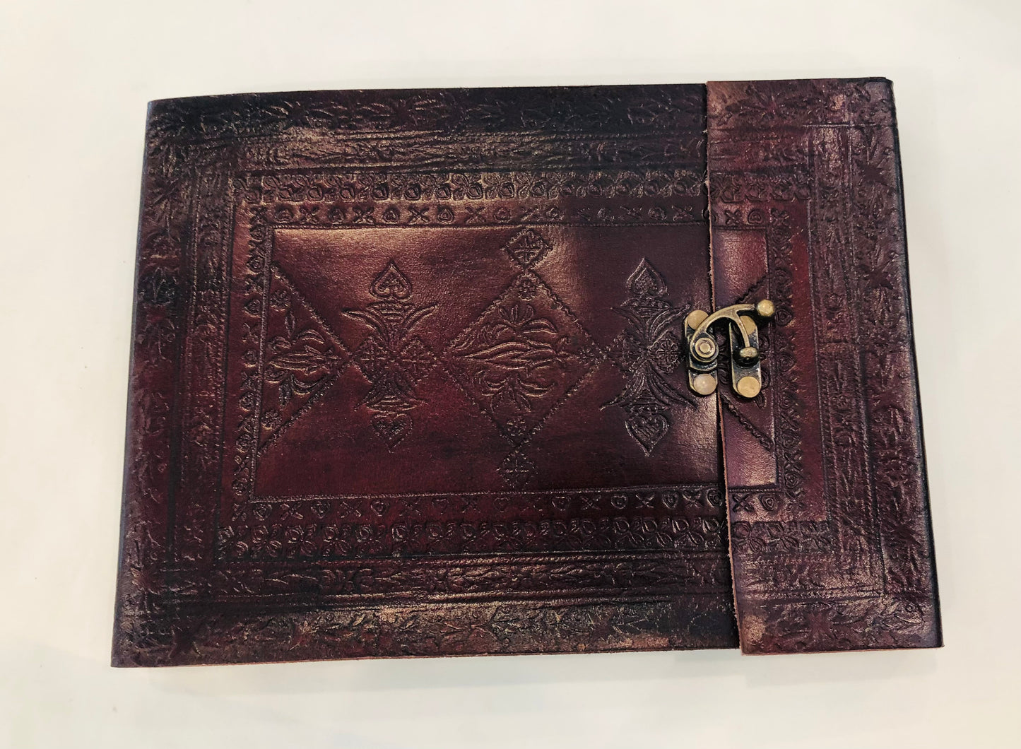 Handcrafted Embossed Leather Photo Album or Sketch Book