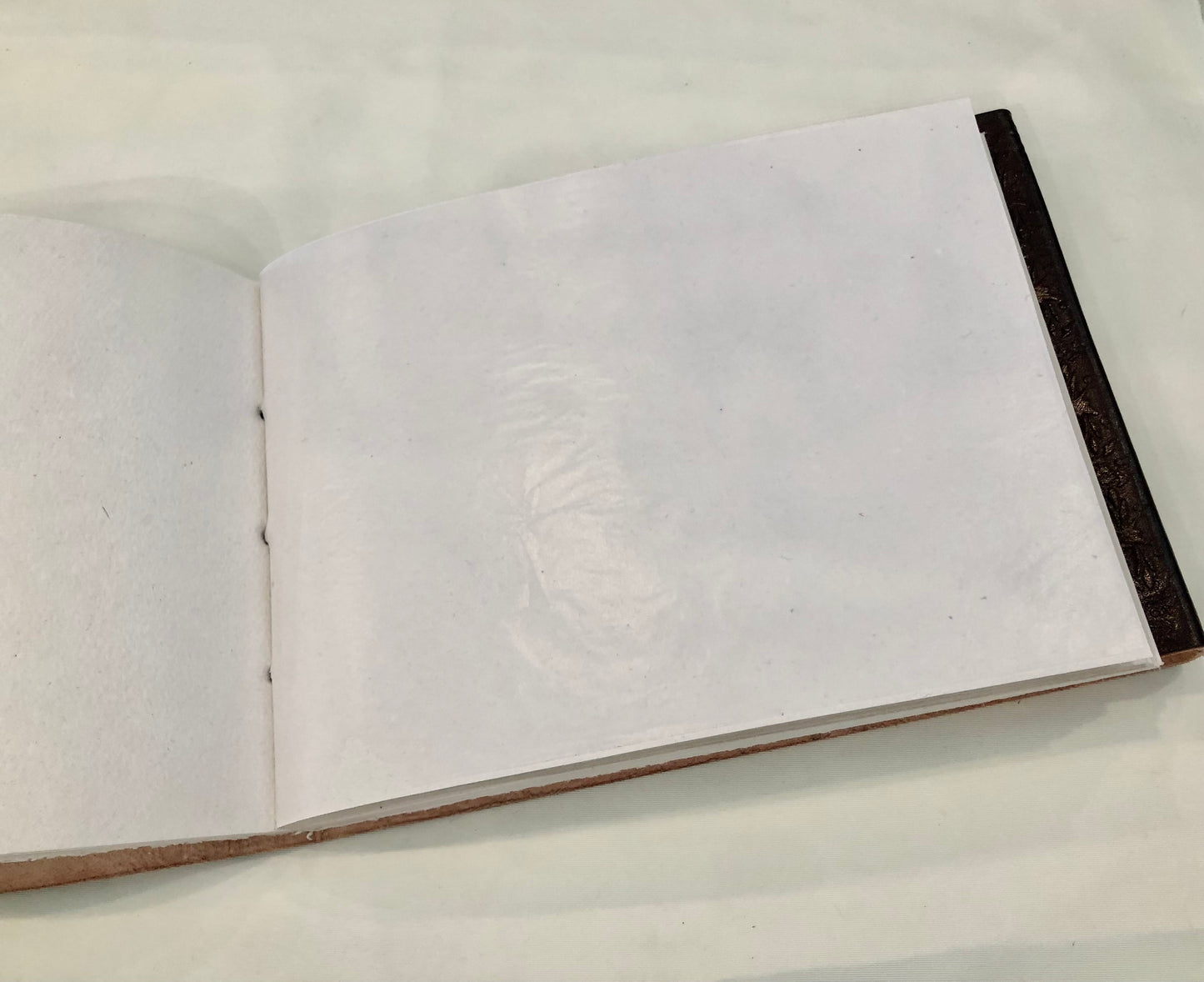 Handcrafted Embossed Leather Photo Album or Sketch Book