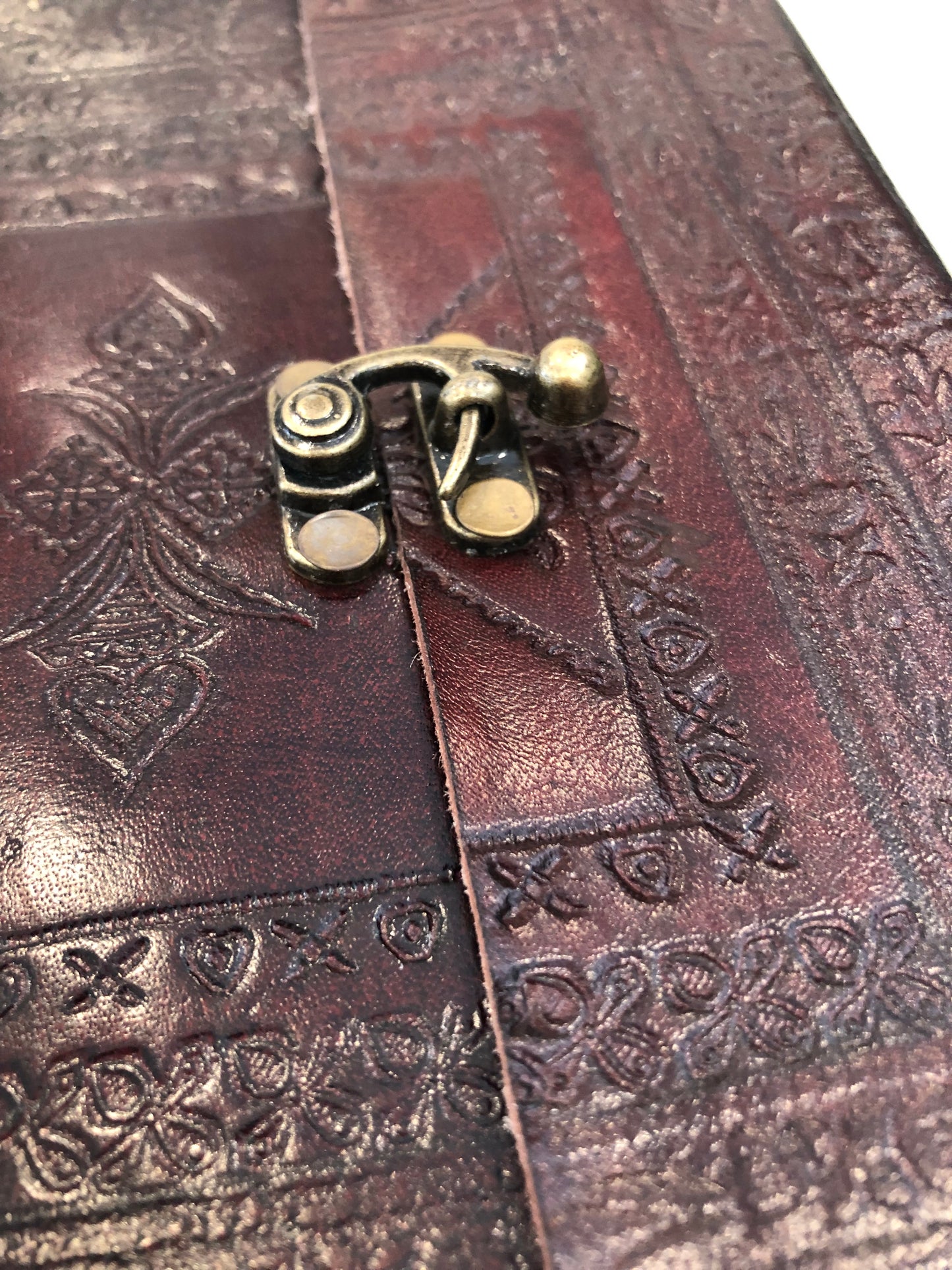 Handcrafted Embossed Leather Photo Album or Sketch Book