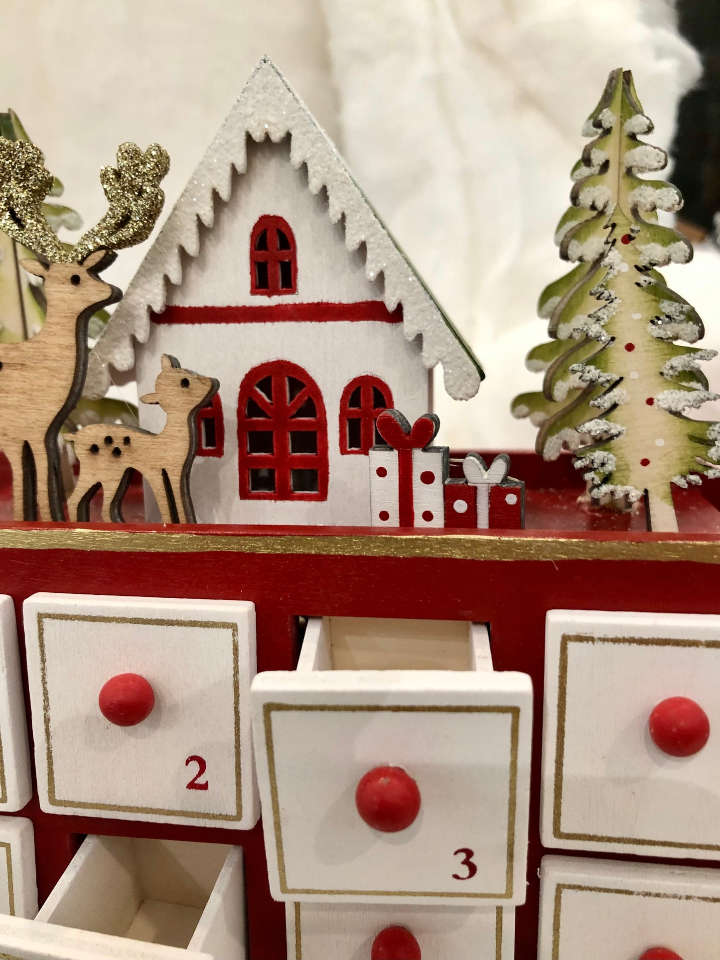 Santa and His Sleigh Advent Calendar