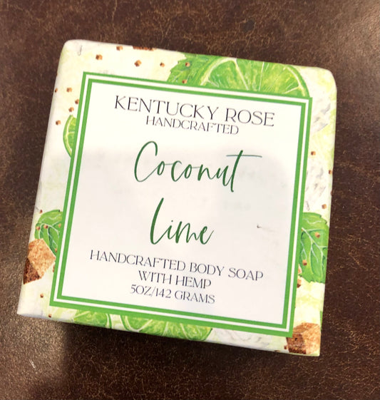 Coconut Lime Hemp Body Soap