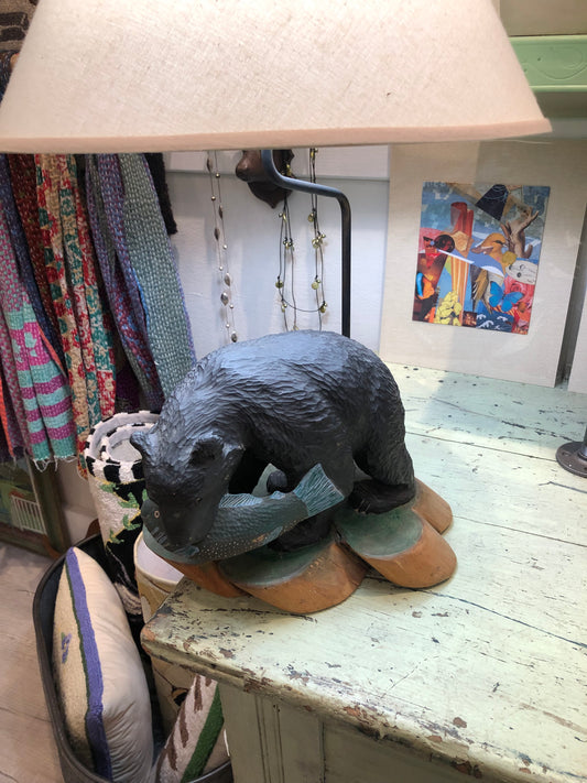 Vintage Bear Lamp