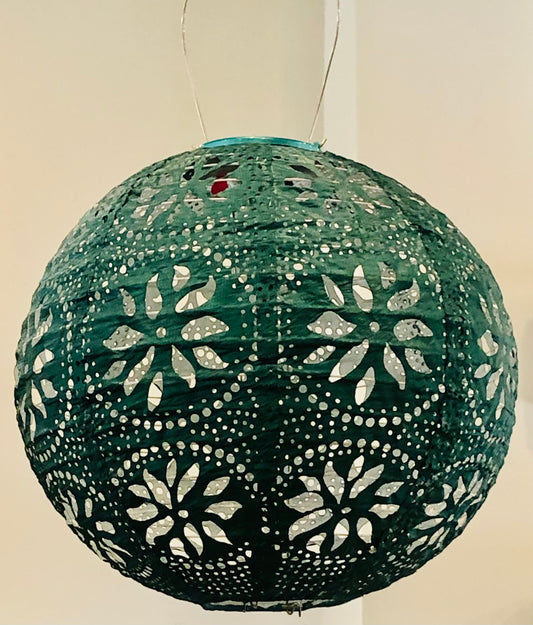 Hanging Solar Lantern/Green