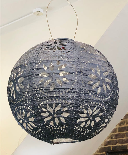 Hanging Solar Lantern/Blue