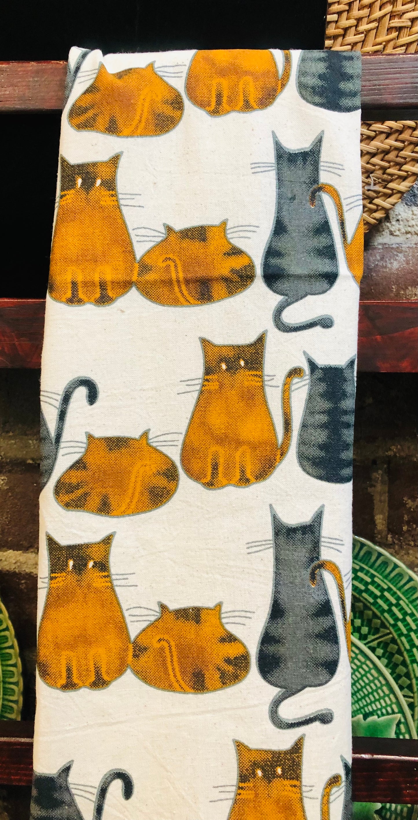 Cats About It Tea Towel