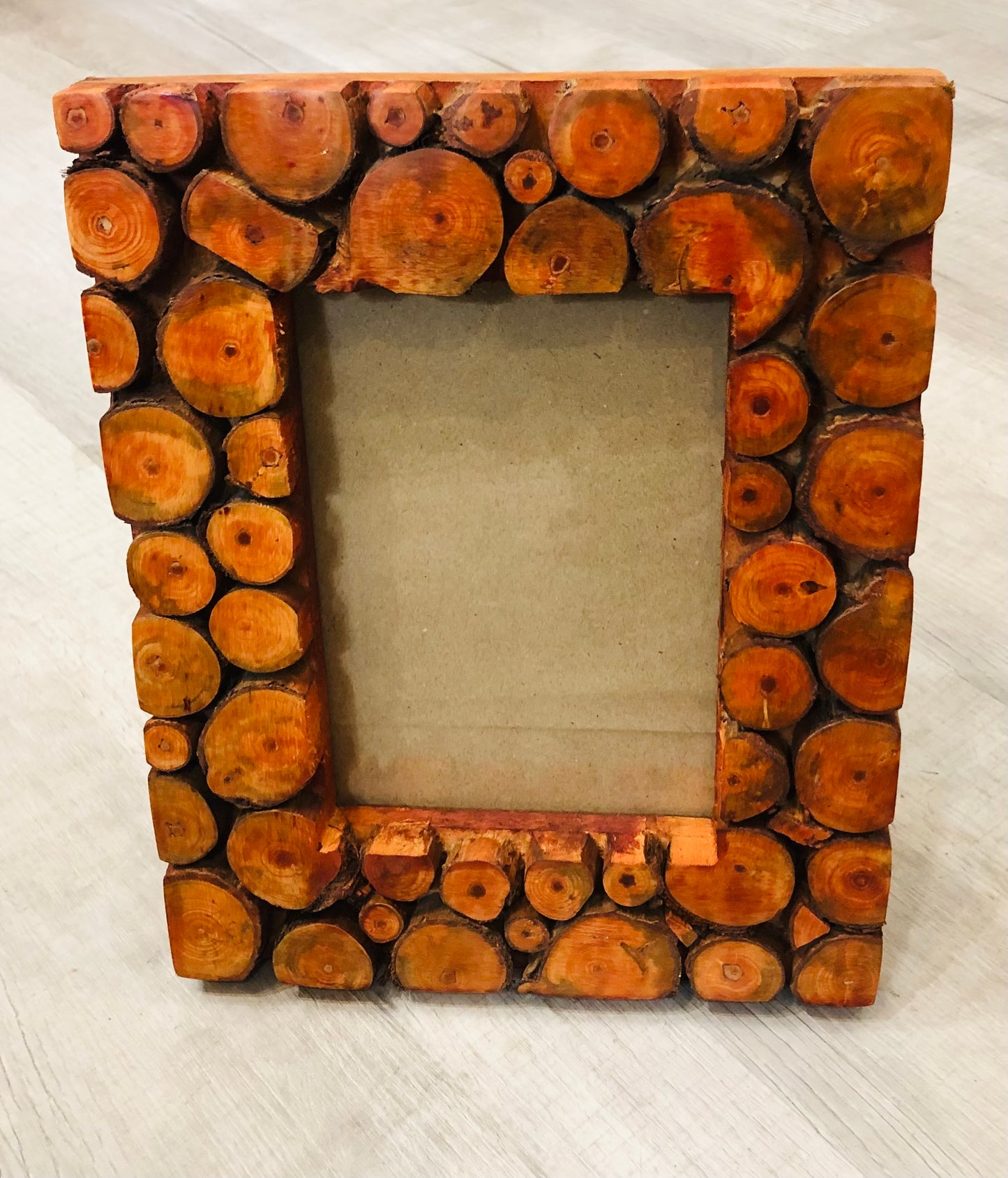 Wood Slice Picture Frame