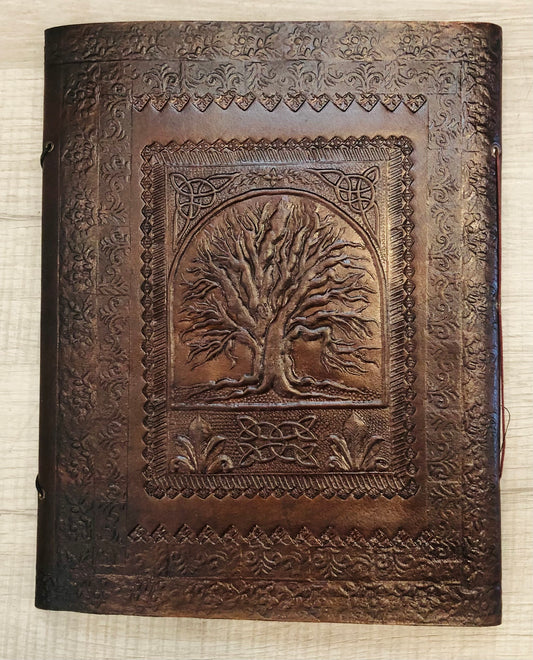 Tooled Leather Tree of Life Sketchbook