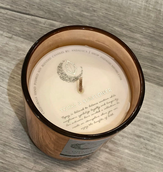 Topaz and Sunflower Soy Blend Candle
