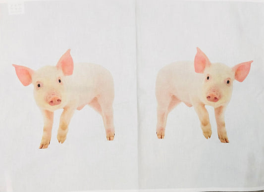 Cotton Tea Towel, Little Piggy