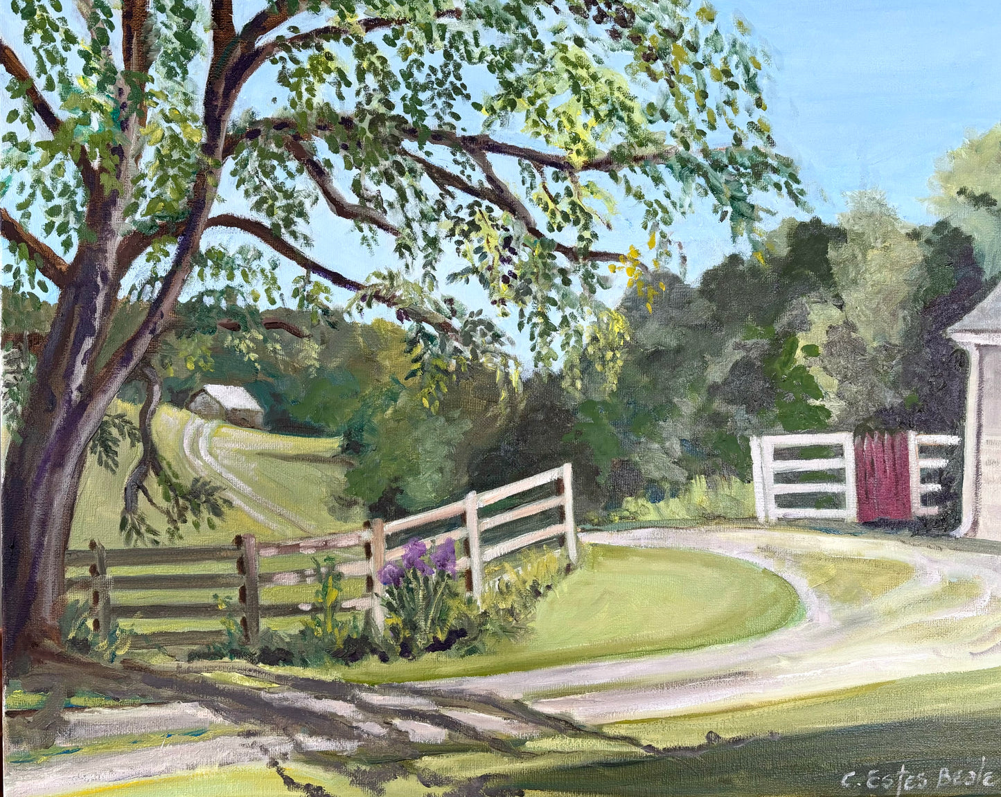 "Boyle County Farm" Original Oil Painting by Connie Estes Beale