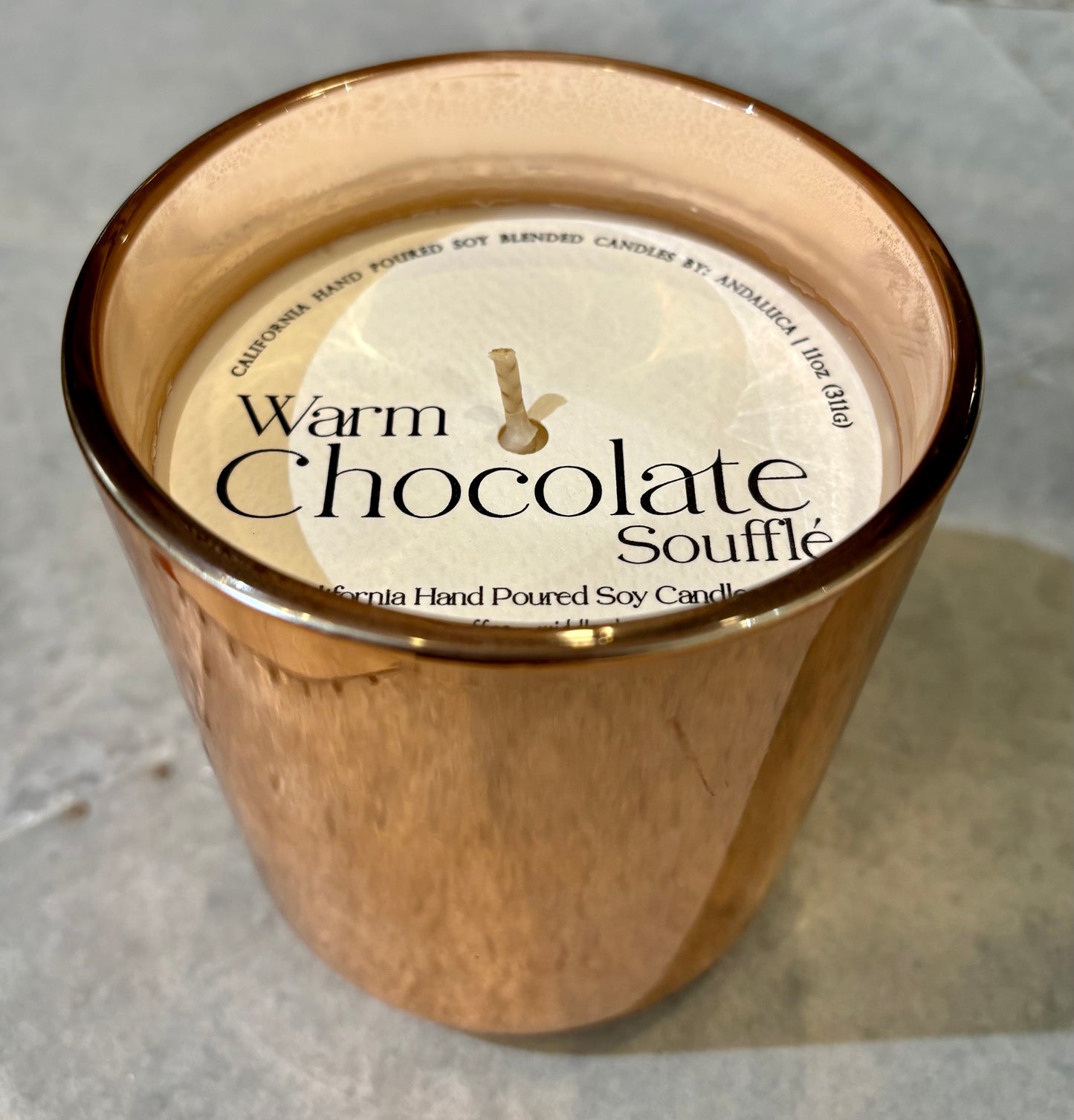 Warm Chocolate Soufflé Soy Blend Candle