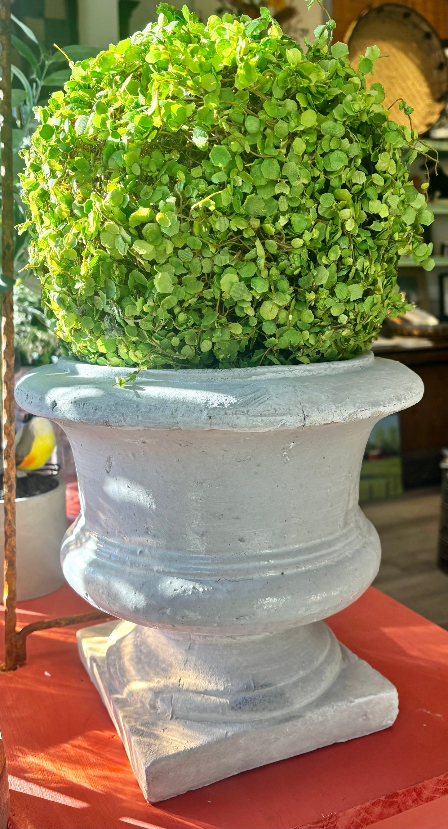 Large White Urn Planter