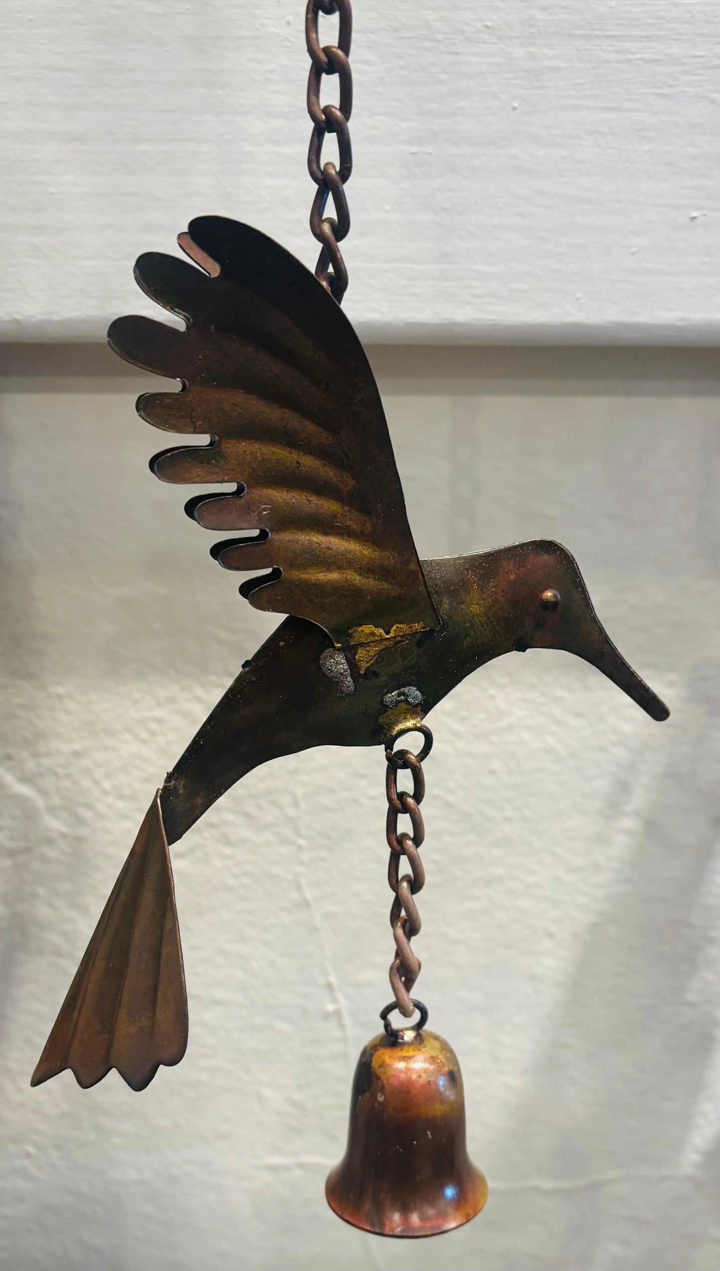 Flamed Hummingbird w/bell Ornament