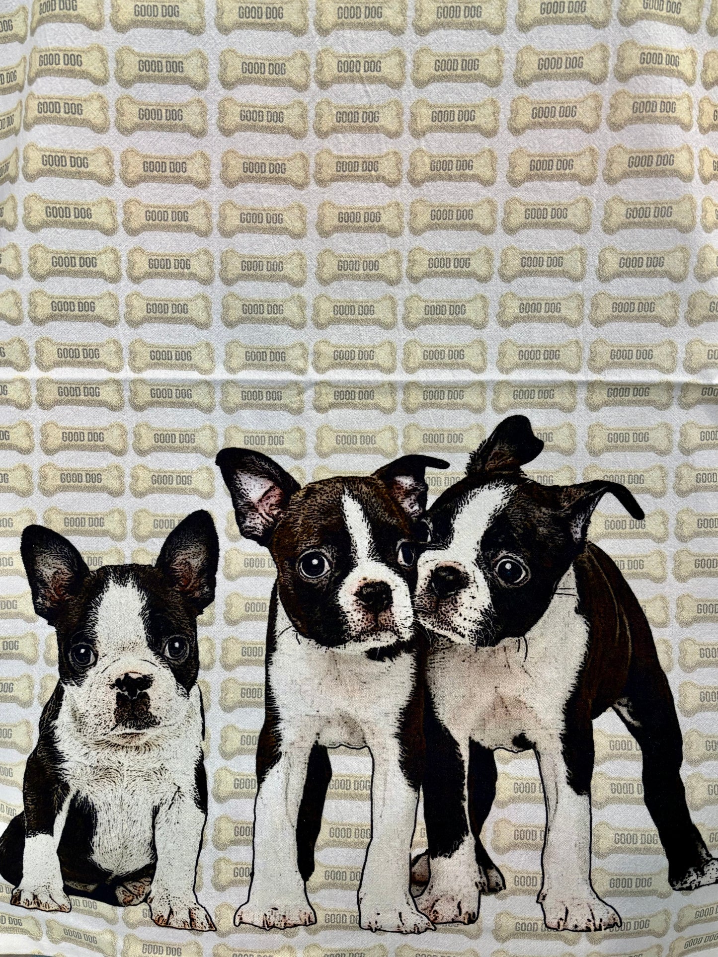 "Boston Terrier Puppies" Towel