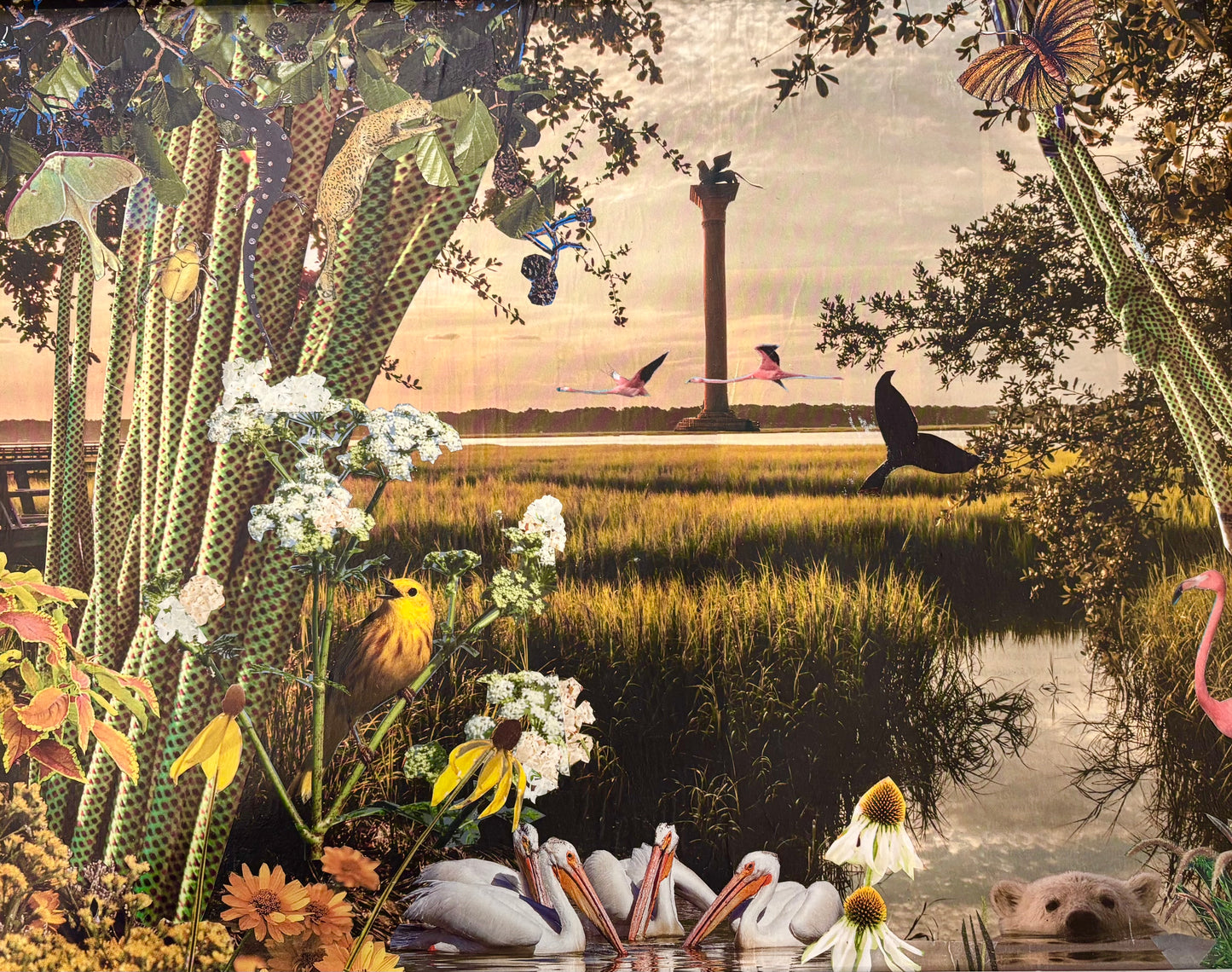 Collage by Connie Estes Beale; "Climate Change?"