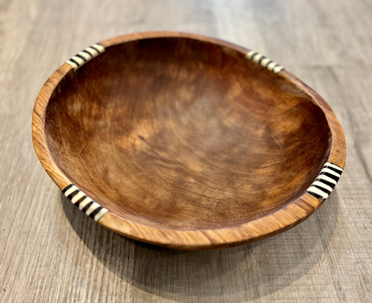 Minimalist Olive Wood Serving Bowl