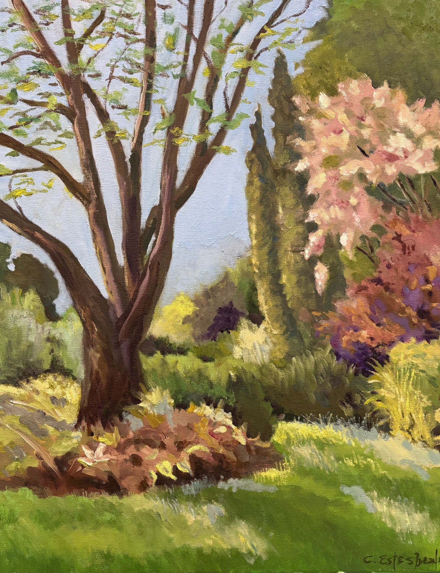 "Spring Garden" Original Oil Painting by Connie Estes Beale