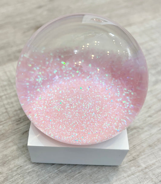 Pink Meditation Snowglobe