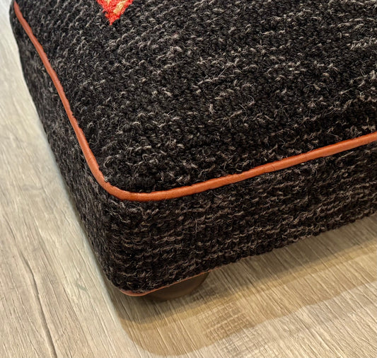 Hand Hooked Fish Stool