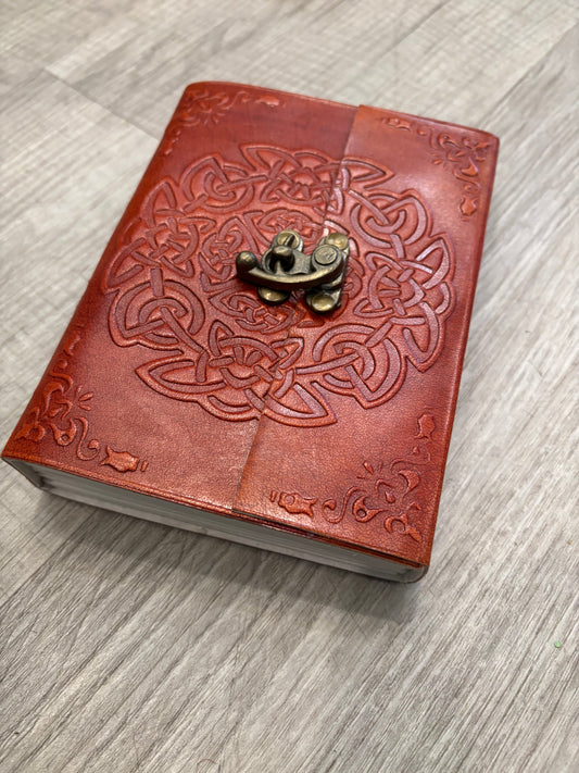 Endless Knot Leather Journal