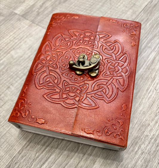 Endless Knot Leather Journal