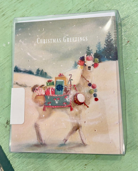 Llama Christmas Cards/Set of 8