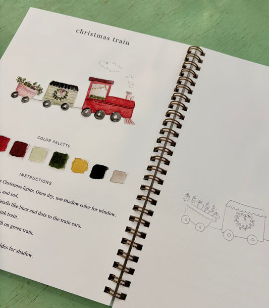 Christmas Watercolor Workbook