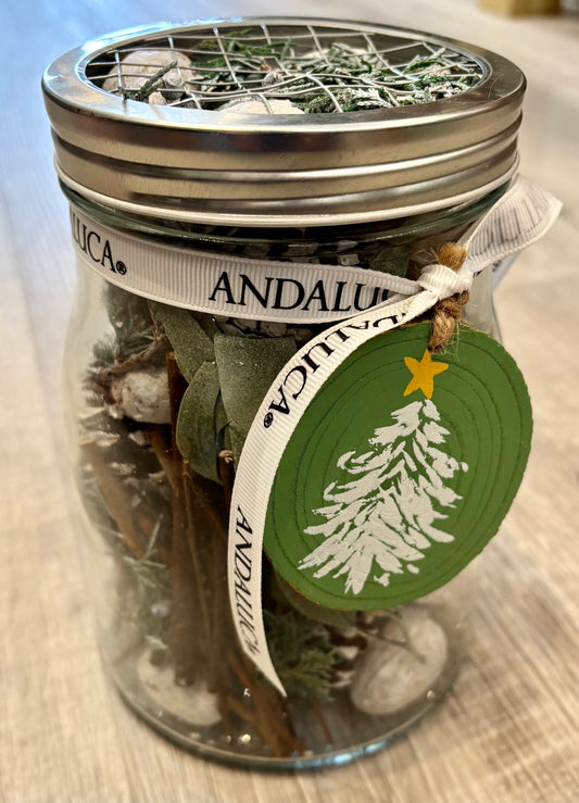Evergreen Pine Pot Belly Jar Potpourri
