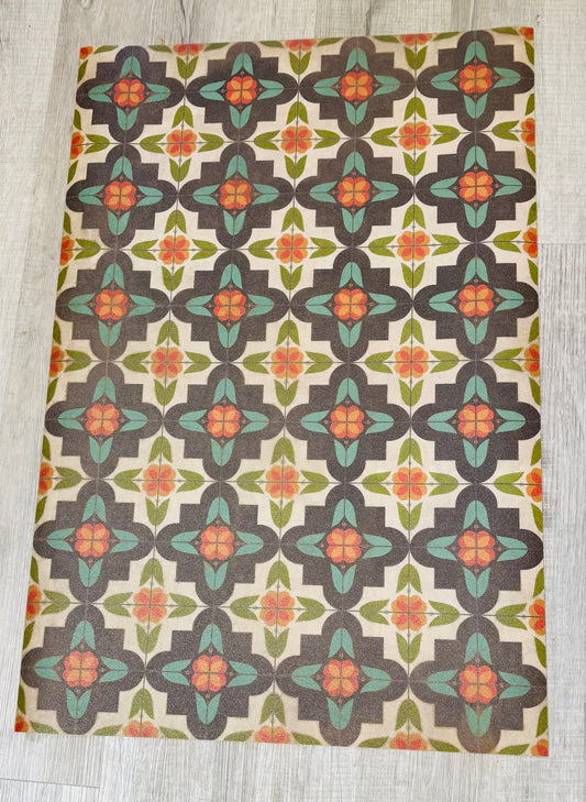 Vinyl mat/Anna’s Garden 24" x 36"