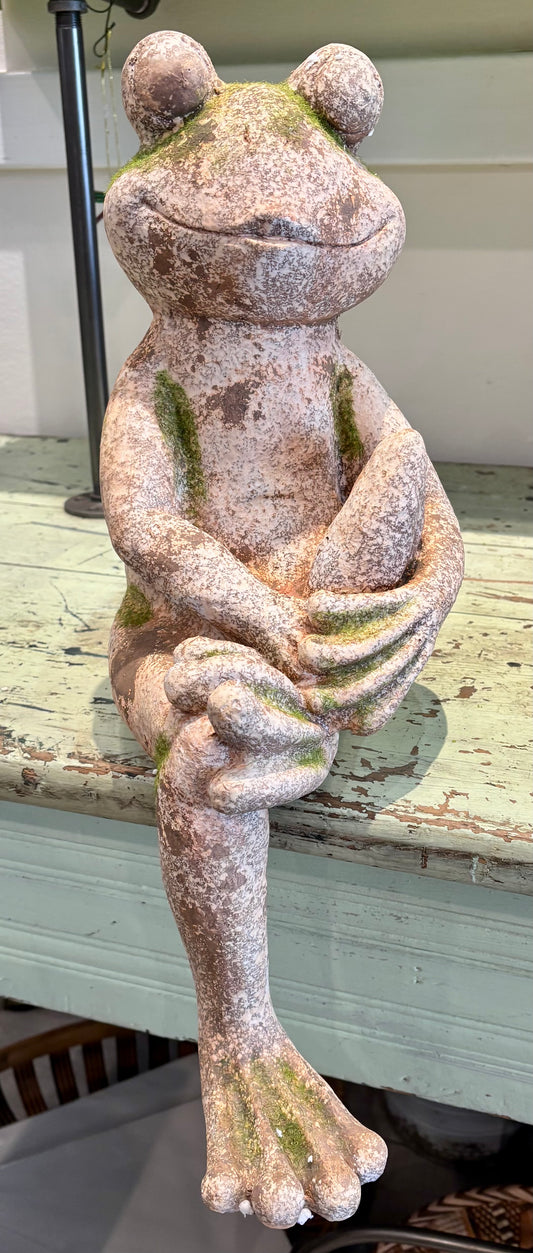 Faux Concrete Frog, Small
