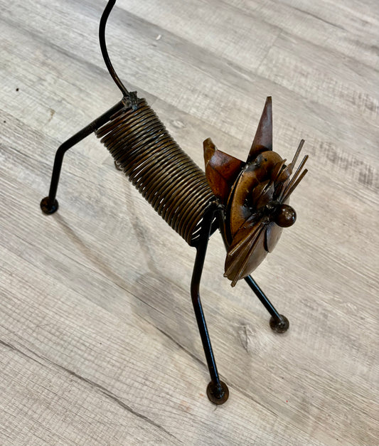 Wrought Iron Spring Cat