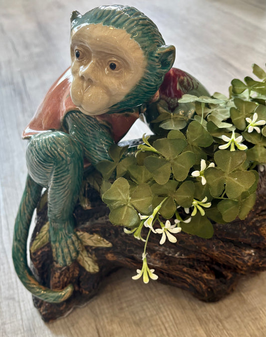 Earthenware Monkey Planter
