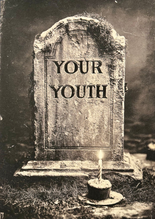 Victorian Tombstone Birthday Card